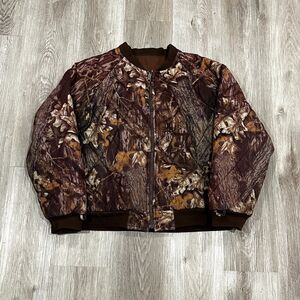 Vintage 90s Gamehide Mossy Oak Reversible Camo Hunting Jacket Mens Size large